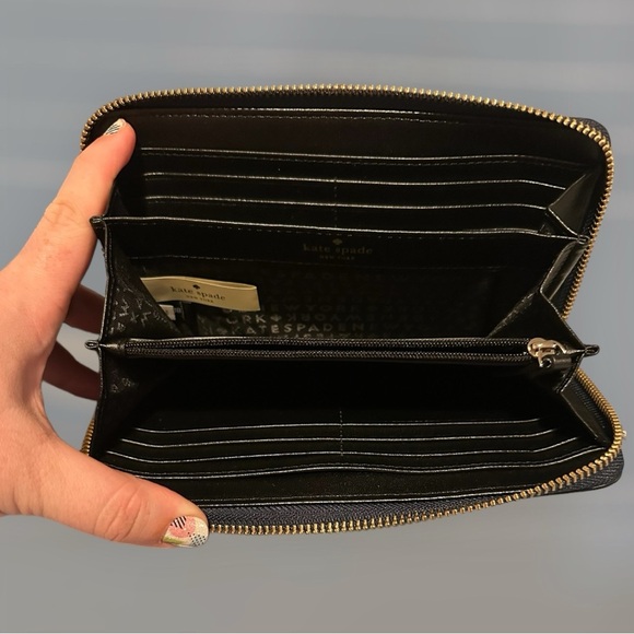 Kate Spade Neda Briar Lane Night Rose Wallet NWT - Picture 4 of 4